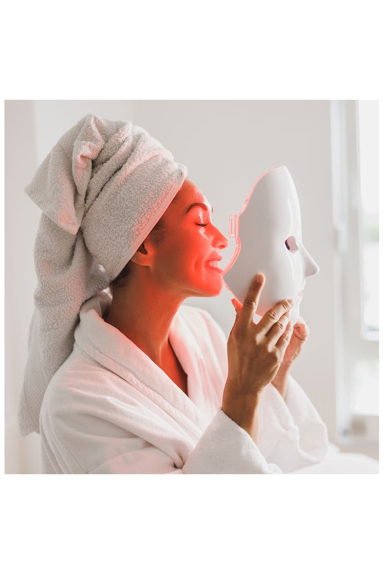 LED Light Therapy Face Mask, Alternate, color, WHITE