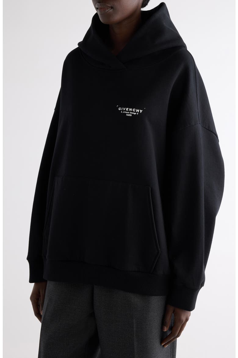 Oversize Logo Graphic Hoodie, Alternate, color, BLACK