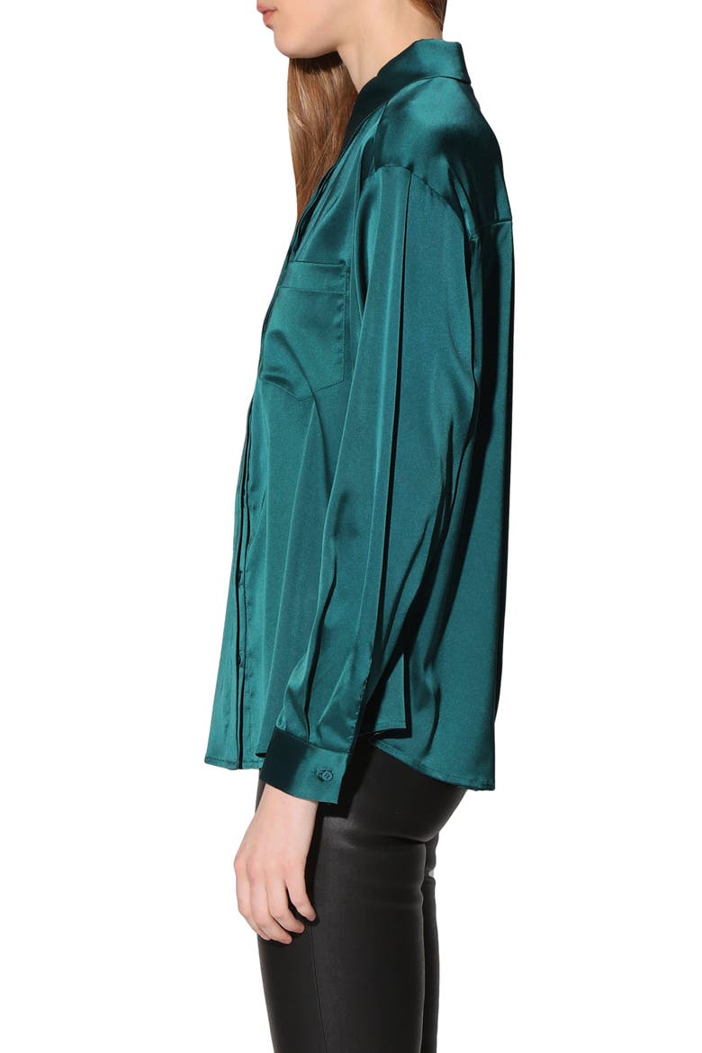 Bella Patch Pocket Shirt, Alternate, color, HUNTER