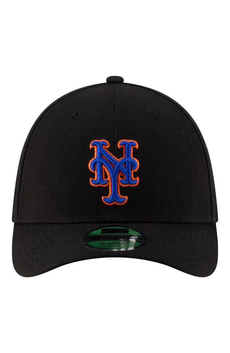 New Era Men's New Era Black New York Mets Alternate Player Replica 39THIRTY M-Crown Flex Hat, Alternate, color, Black