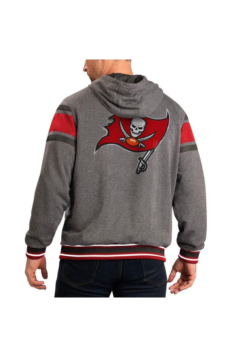 Men's G-III Sports by Carl Banks Red/Gray Tampa Bay Buccaneers Extreme Full Back Reversible Hoodie Full-Zip Jacket, Alternate, color, Red