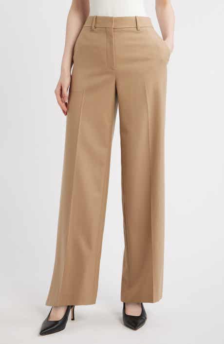Mid Rise Wide Leg Pants