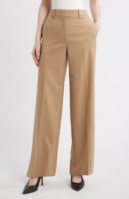 Theory Mid Rise Wide Leg Pants