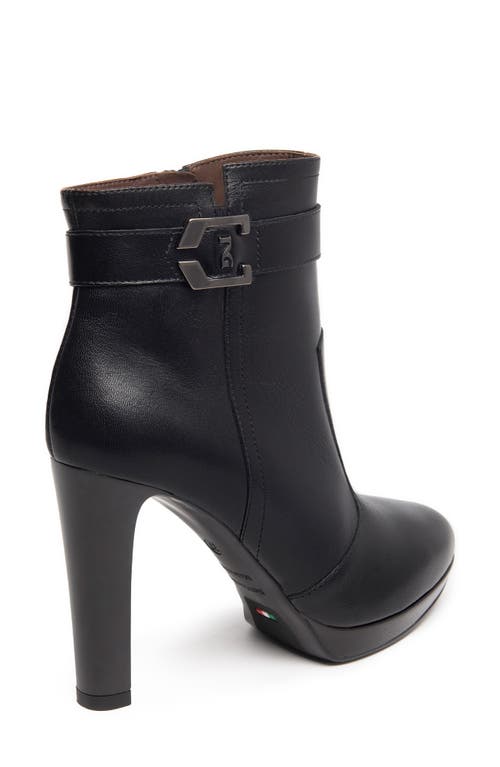 Nerogiardini Logo Hardware Bootie In Black