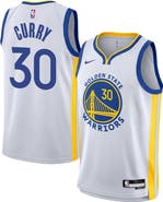 Nike Youth Nike Stephen Curry White Golden State Warriors Swingman Jersey - Association Edition