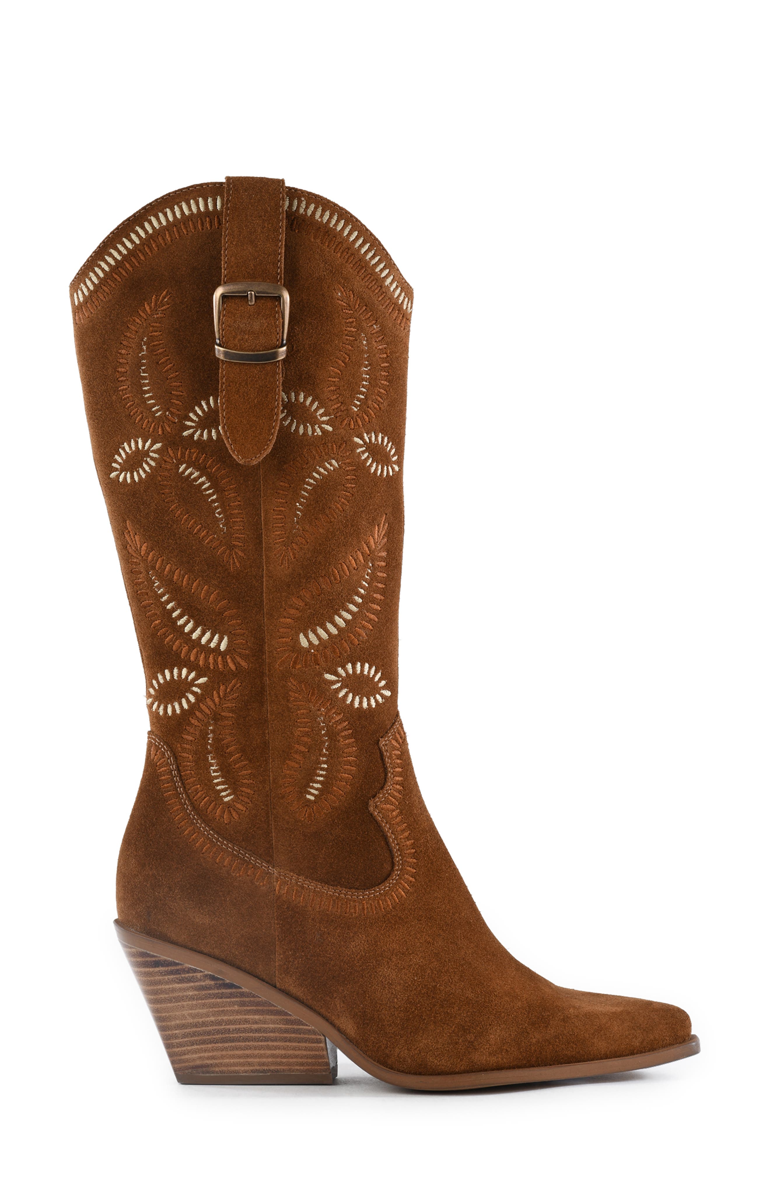 Seychelles Country Star Block Heel Boot, Alternate, color, Brown