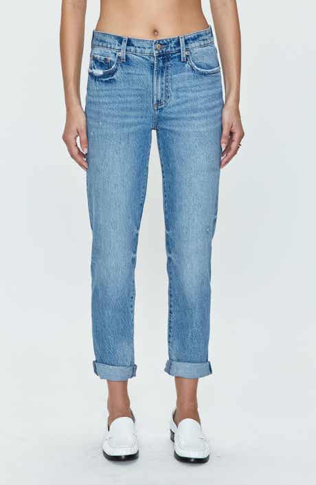 Pistola Riley Cuffed Ankle Straight Leg Jeans