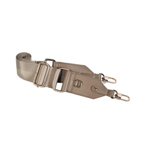 Luxe Adjustable Bag Strap With Vegan Leather Trim
