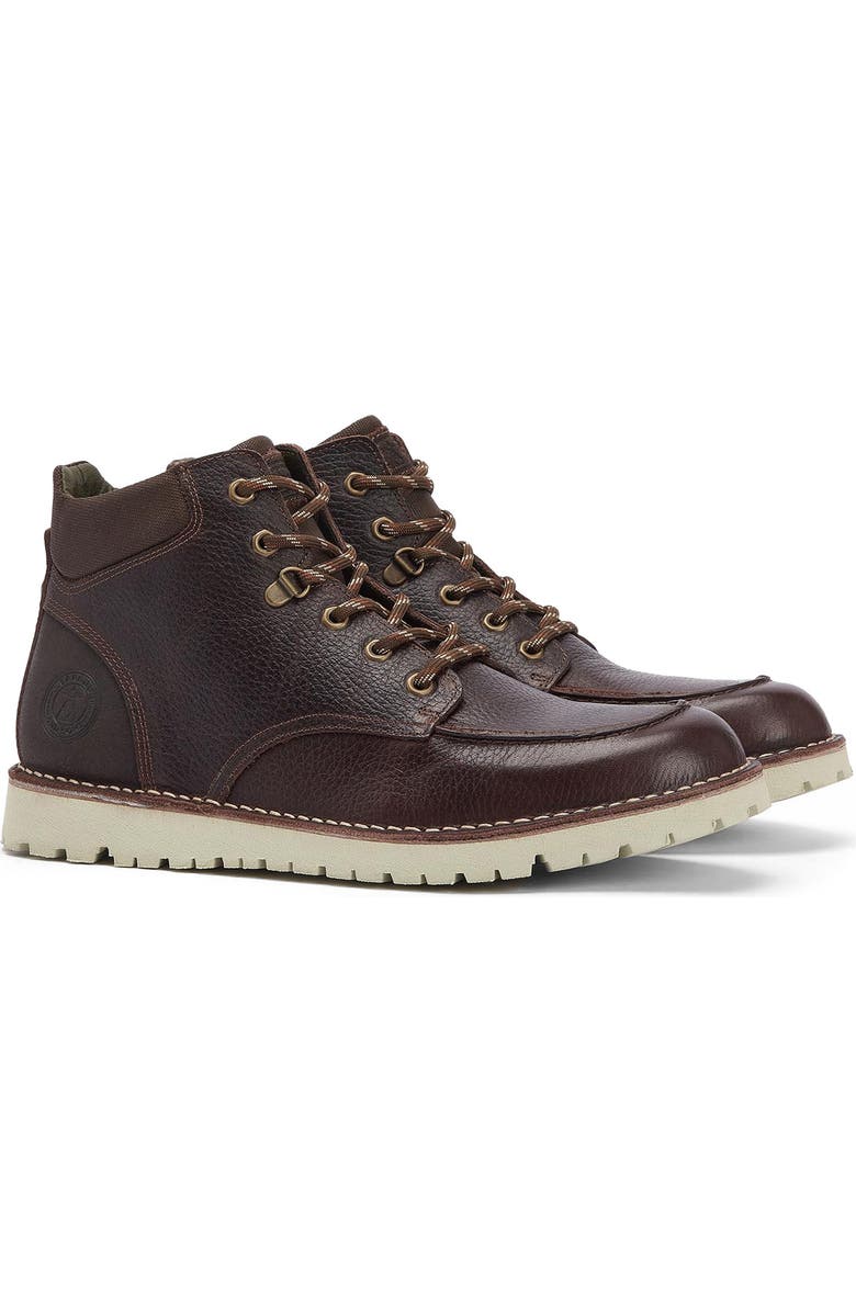 Barbour Fred Moc Toe Boot, Main, color, Brown