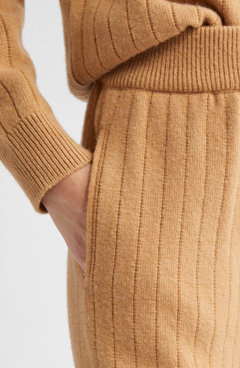 Eleventy Wool & Cashmere Wide Leg Pants, Alternate, color, 04 Camel