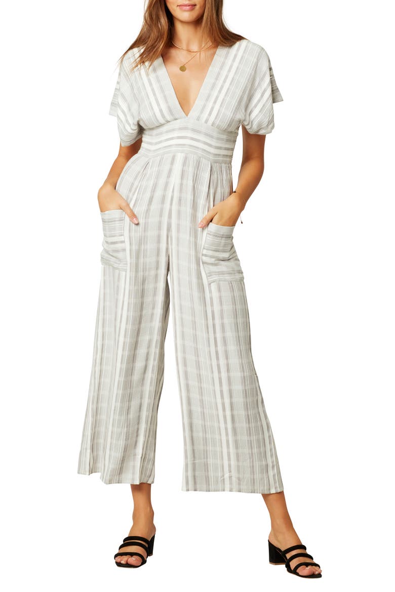 L Space Doheny Cover-Up Jumpsuit, Main, color, PEBBLE PEACH STRIPE