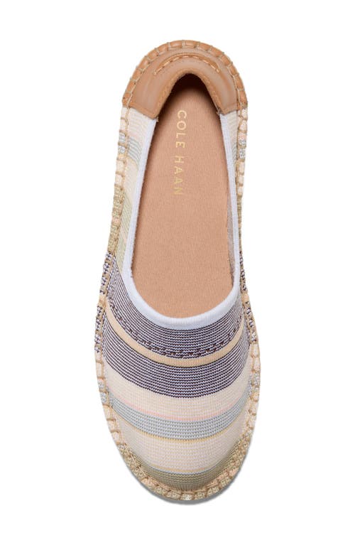 Cole Haan Cloudfeel Stitchlite Espadrille Flat In Bali Stripe Stitchlite