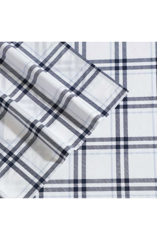 Nautica Ryan Cove Plaid 200-thread Count Cotton Percale Sheet Set In Blue