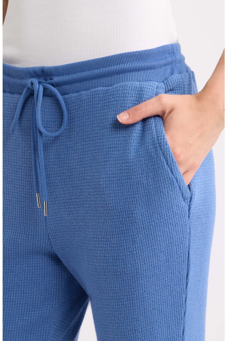 Waffle Flare Leg Pants, Alternate, color, BLUE GLORY