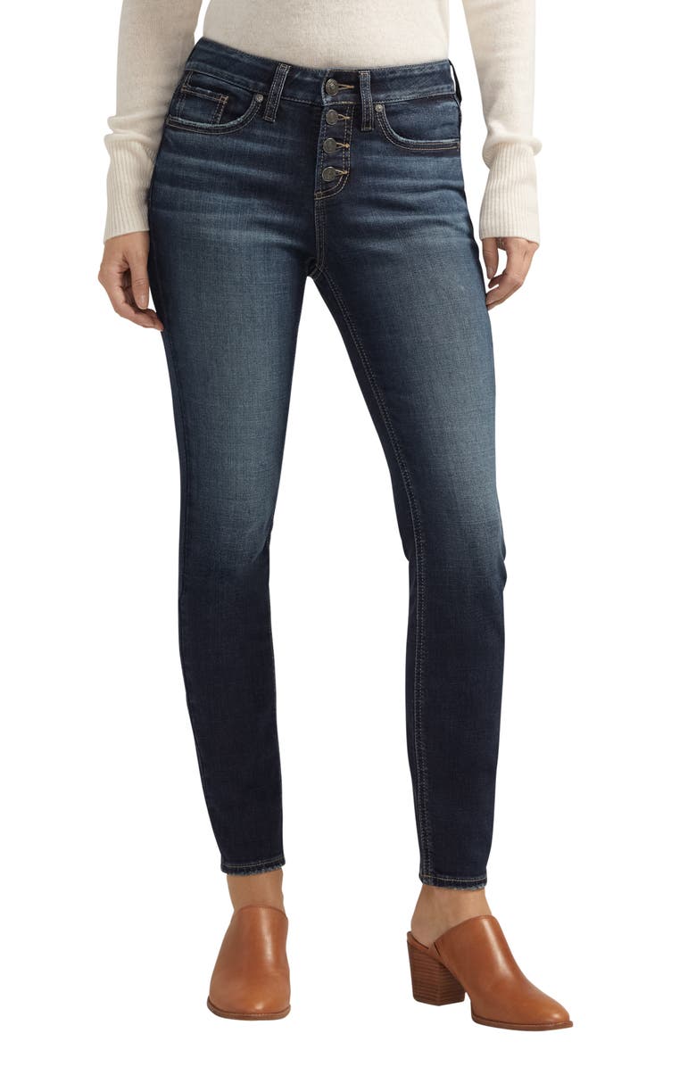 Silver Jeans Co. Suki Skinny Jeans, Main, color, Indigo