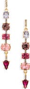 Cara Crystal Linear Drop Earrings