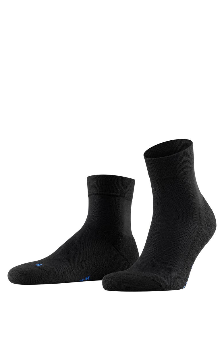 Falke Cool Kick Short Socks, Main, color, Black