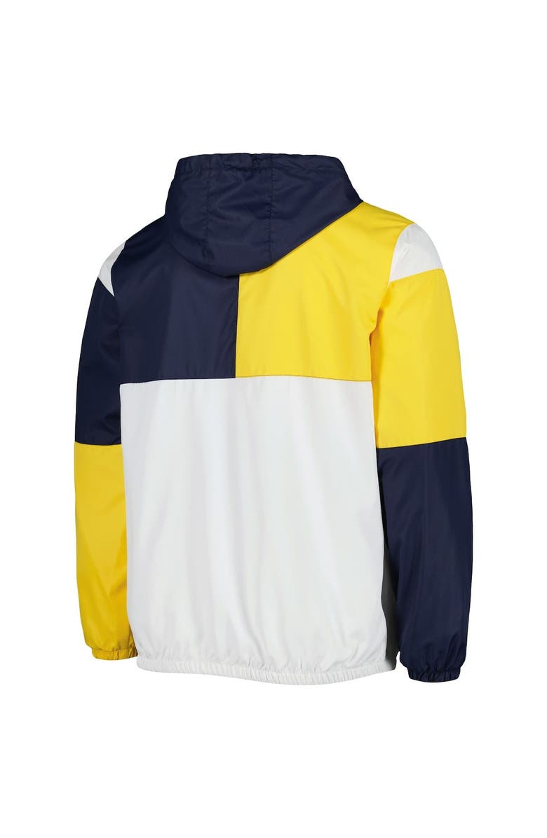 G-III SPORTS BY CARL BANKS Men's G-III Sports by Carl Banks Navy/Gold Milwaukee Brewers Fair Catch Half-Zip Hoodie, Alternate, color, Navy