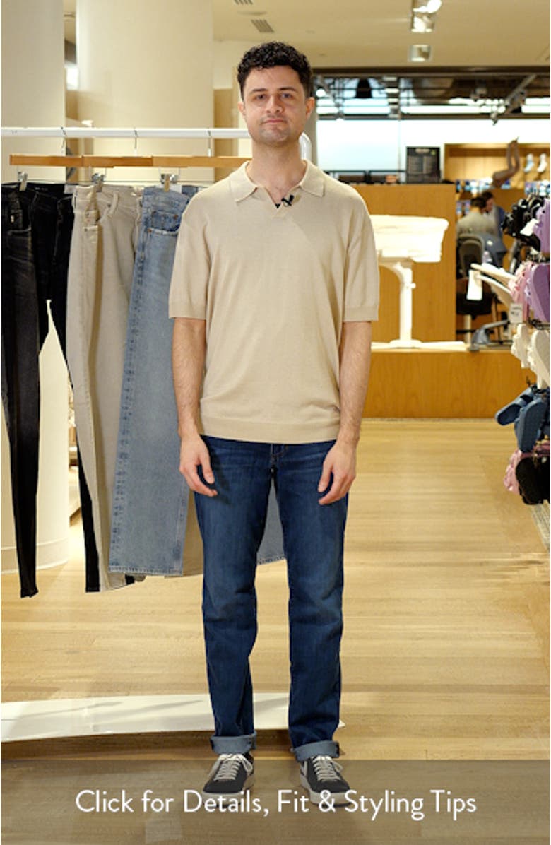 Short Sleeve Johnny Collar Polo Sweater, sales video thumbnail