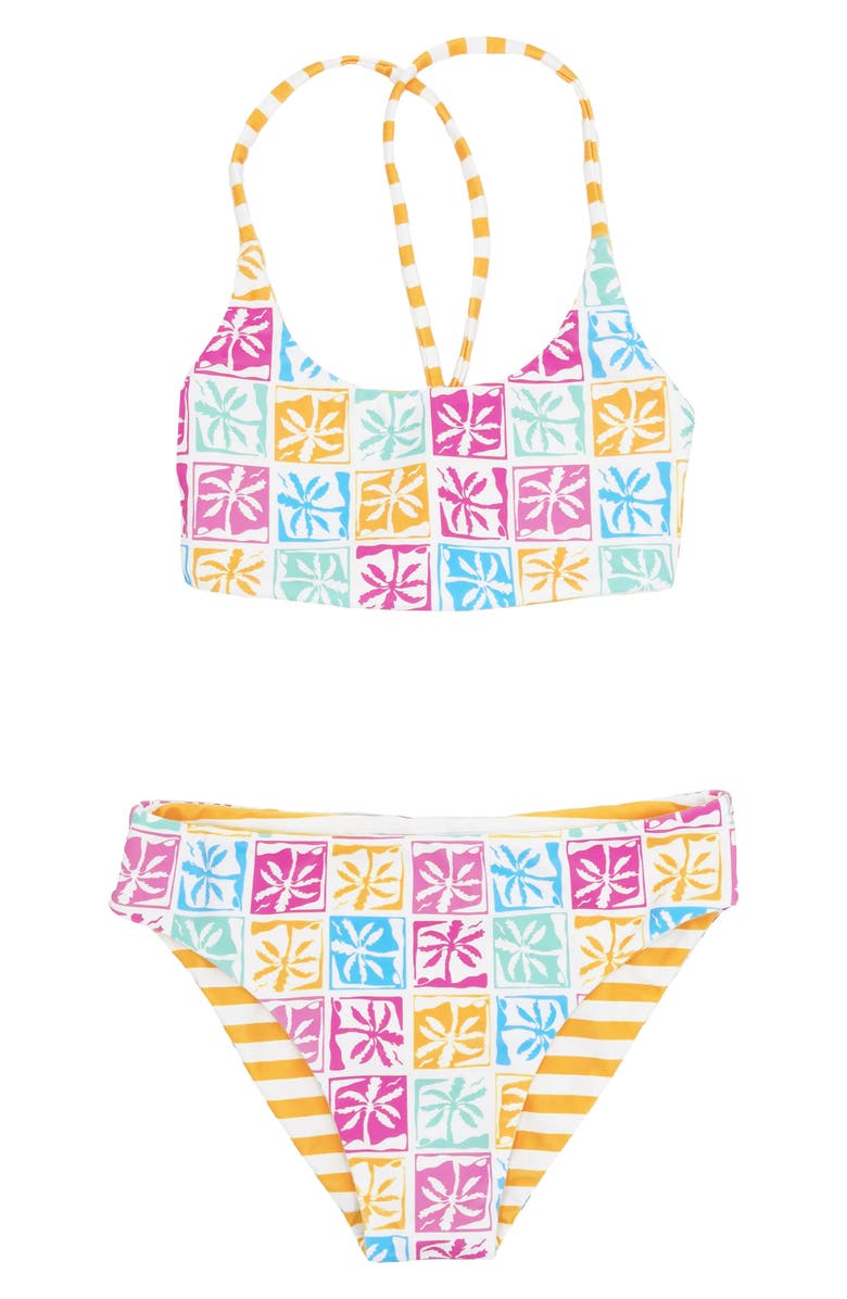 Feather 4 Arrow Kids' Waverly Reversible Two-Piece Swimsuit, Main, color, 