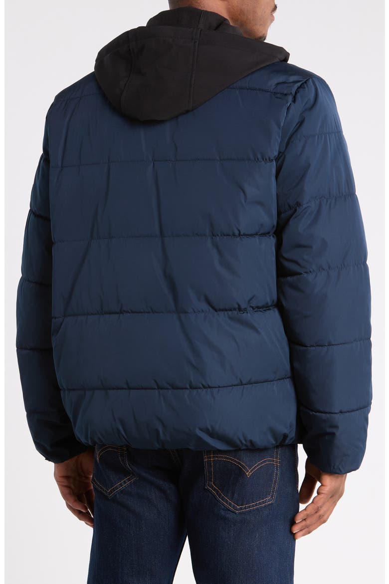 Hooded Puffer Jacket, Alternate, color, MIDNIGHT