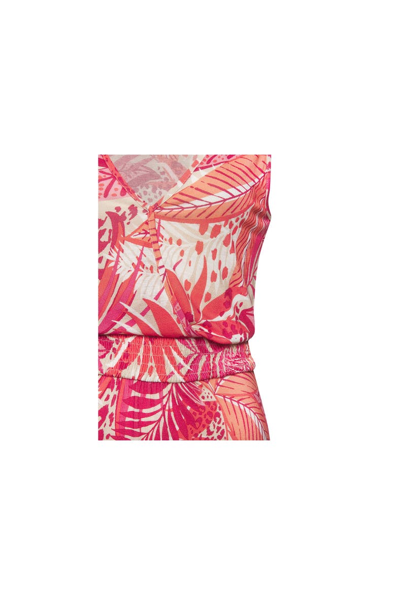 Smocked Waist Maxi Dress, Alternate, color, Pink Orange