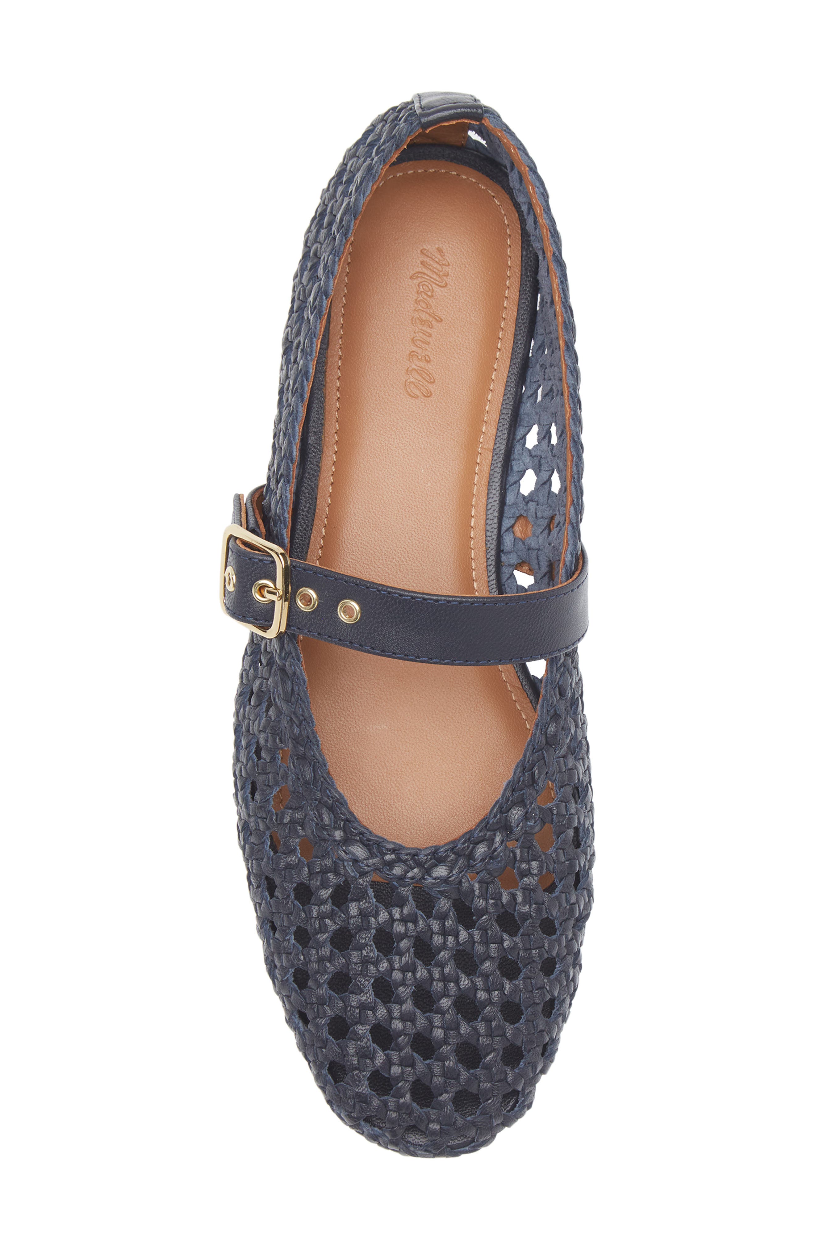 The Remy Woven Mary Jane Flat, Alternate, color, CRAFTSMAN BLUE