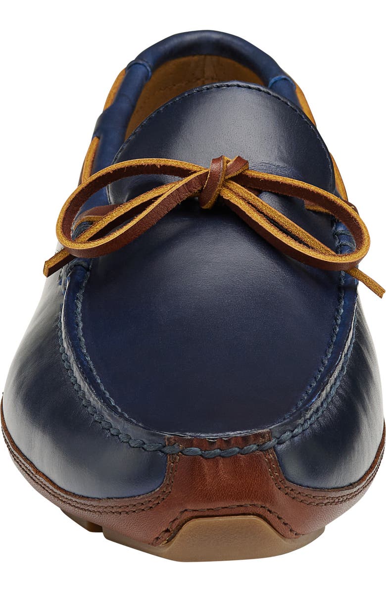 JOHNSTON & MURPHY COLLECTION Johnston & Murphy Damon Driving Shoe, Alternate, color, Navy American Full Grain