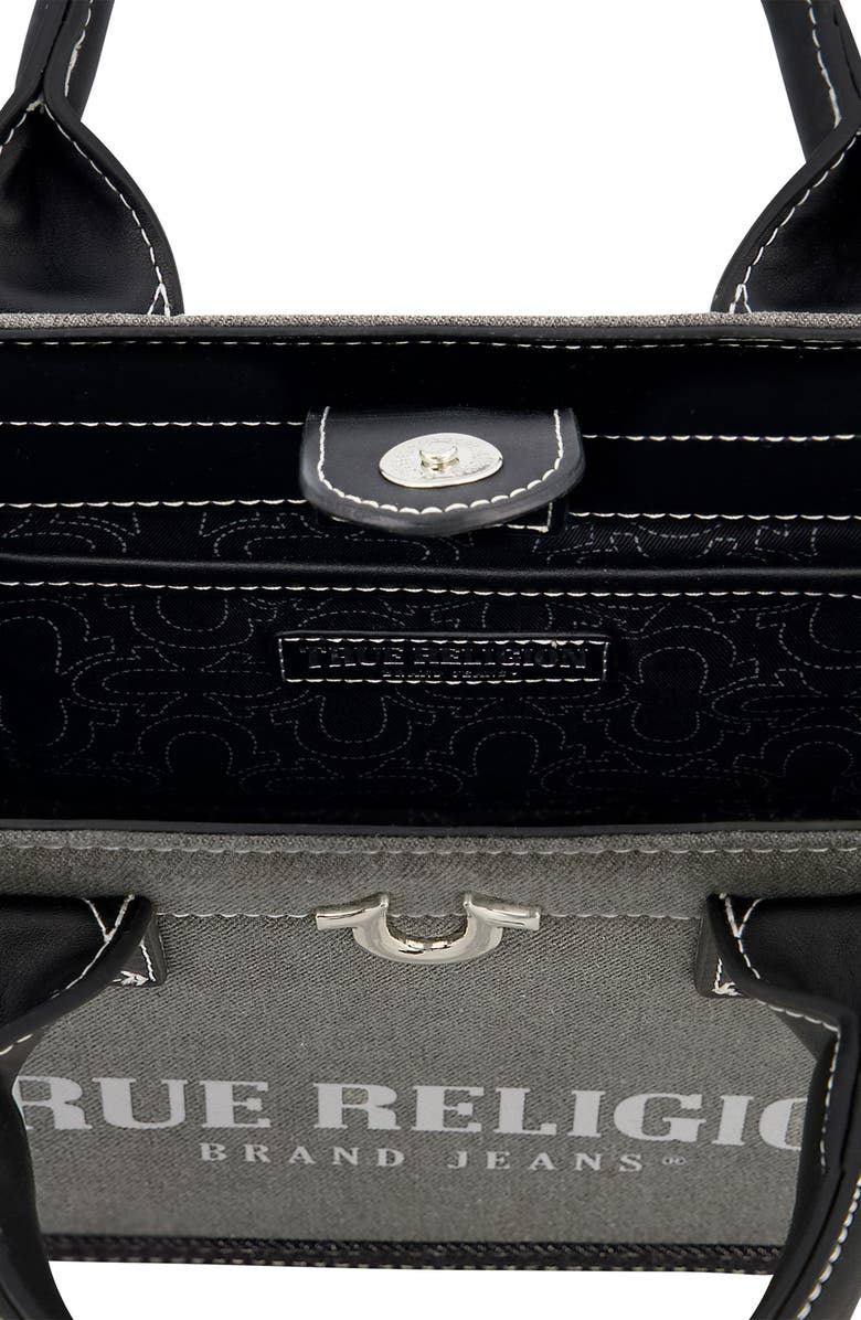 True Religion Modern Edge Denim Tote Bag, Alternate, color,