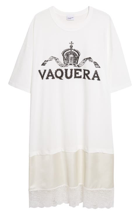 Mixed Media Graphic T-Shirt Dress