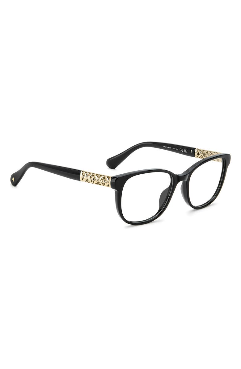 Kate Spade New York lyssa 51mm square optical glasses, Alternate, color, 