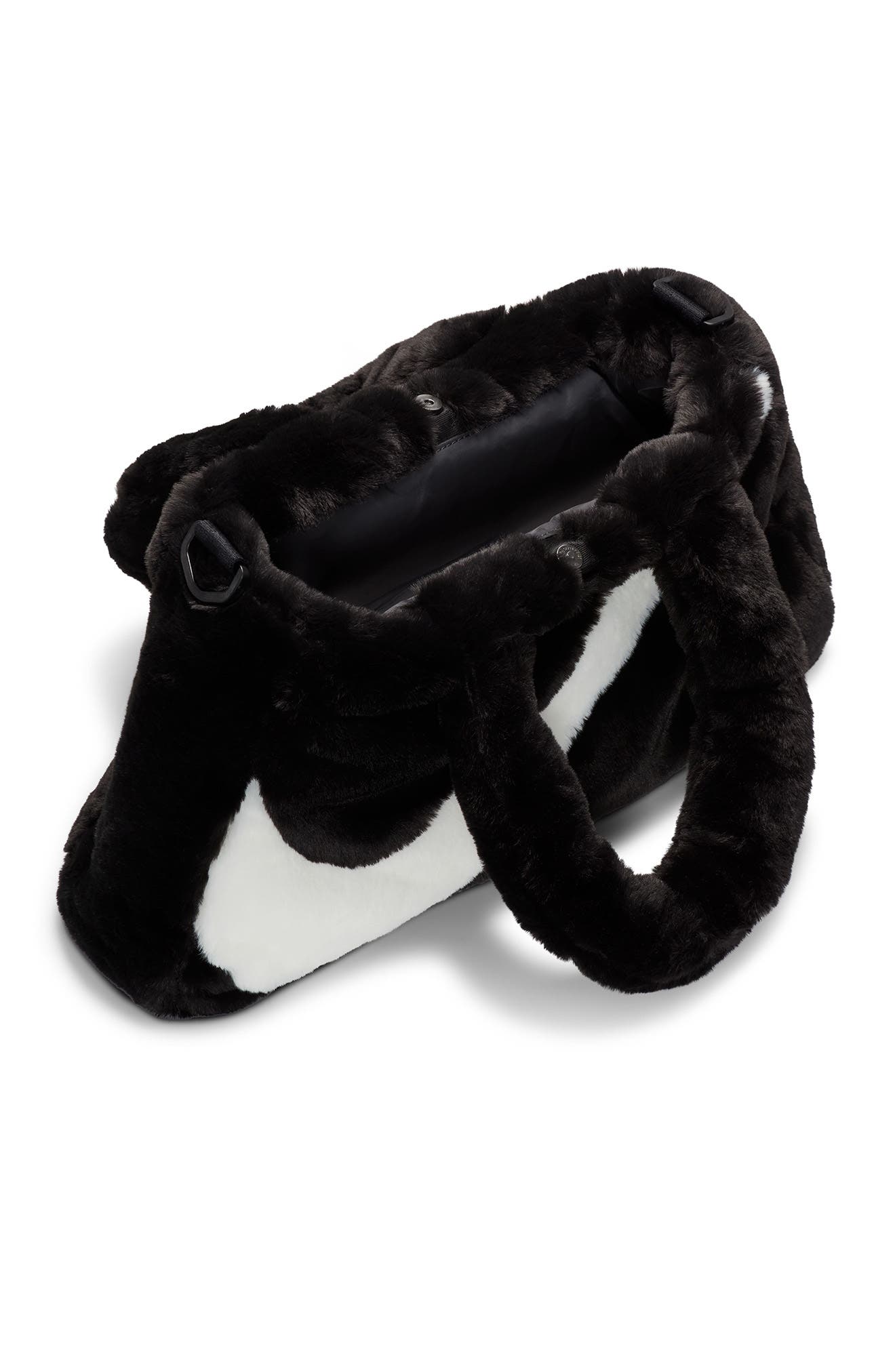 Nike Faux Fur Crossbody Bag, Alternate, color, 