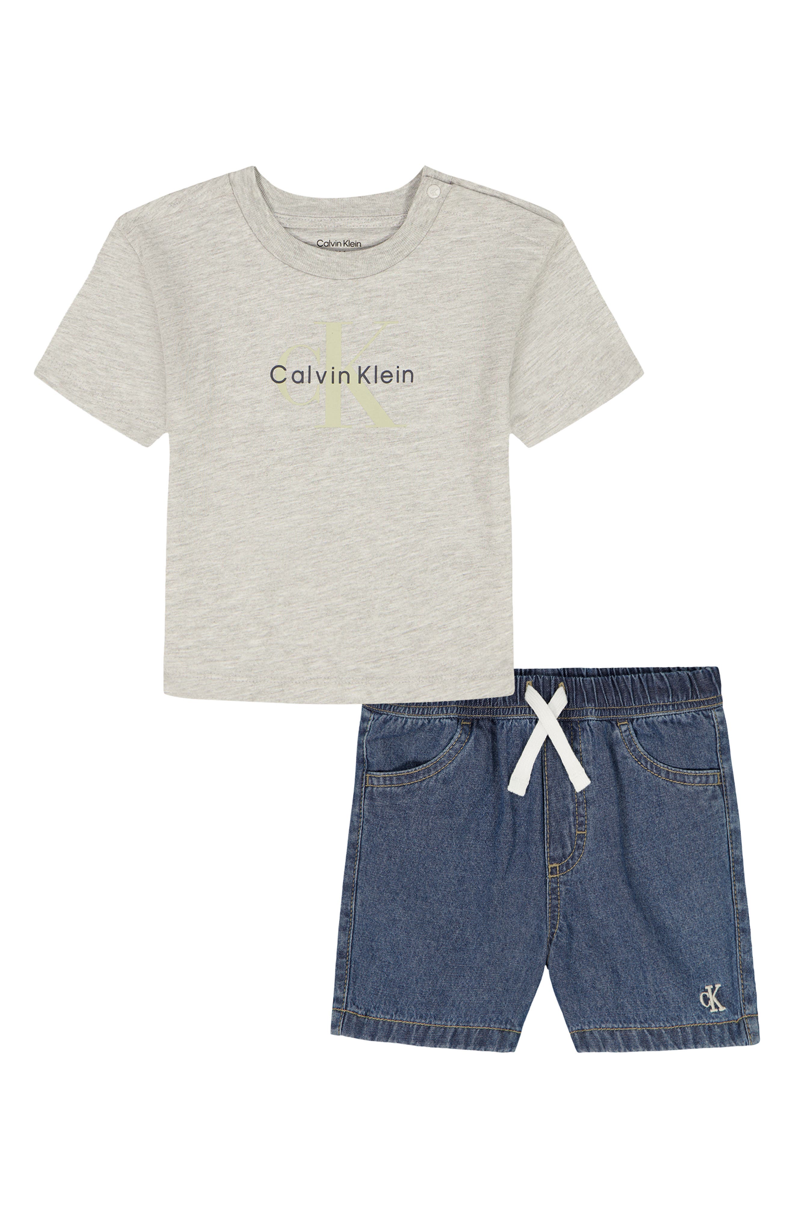 Kids' Logo T-Shirt & Denim Shorts Set
