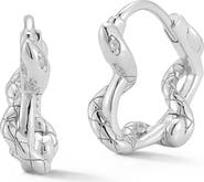 SPHERA MILANO Snake Huggie Hoop Earrings
