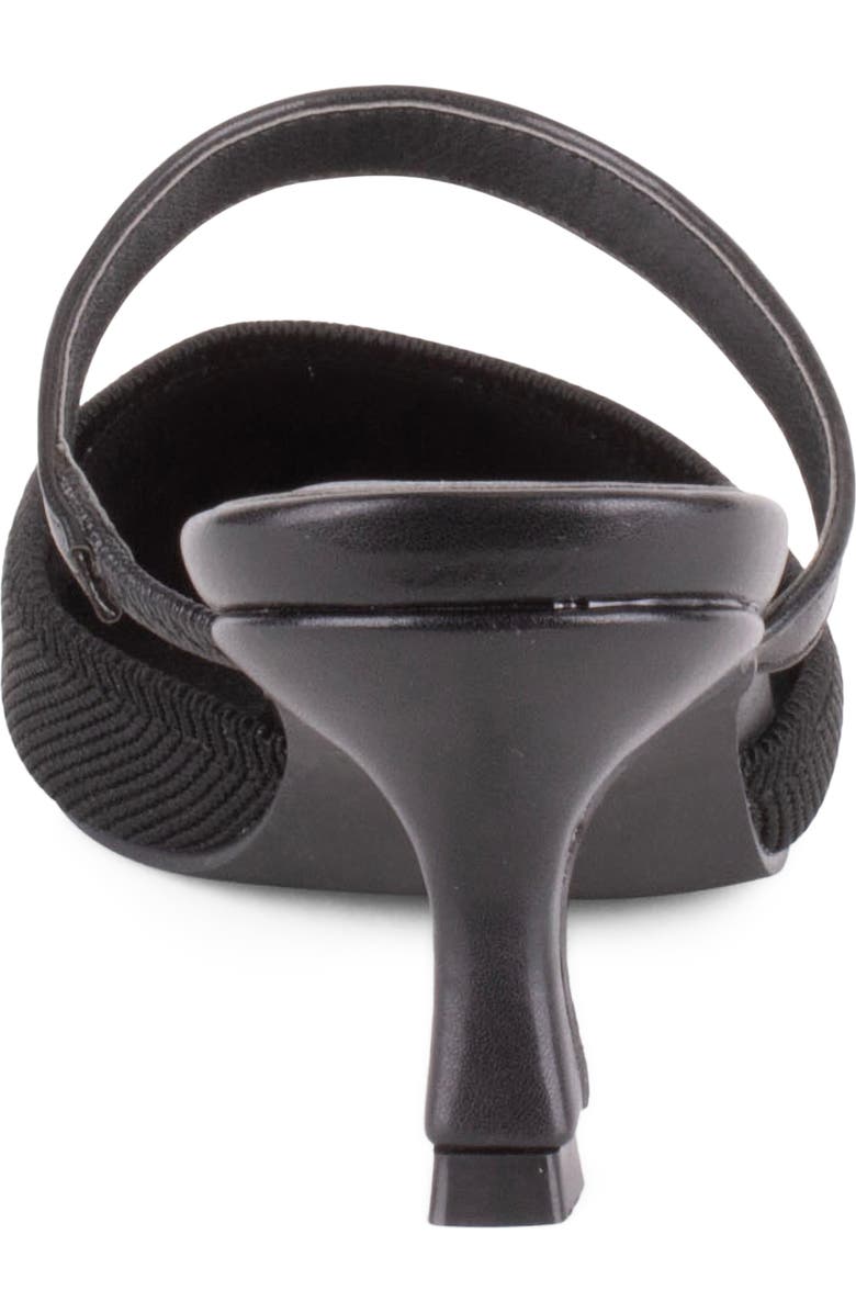 Tahari Fuji Pointed Toe Kitten Heel Mule, Alternate, color, Black