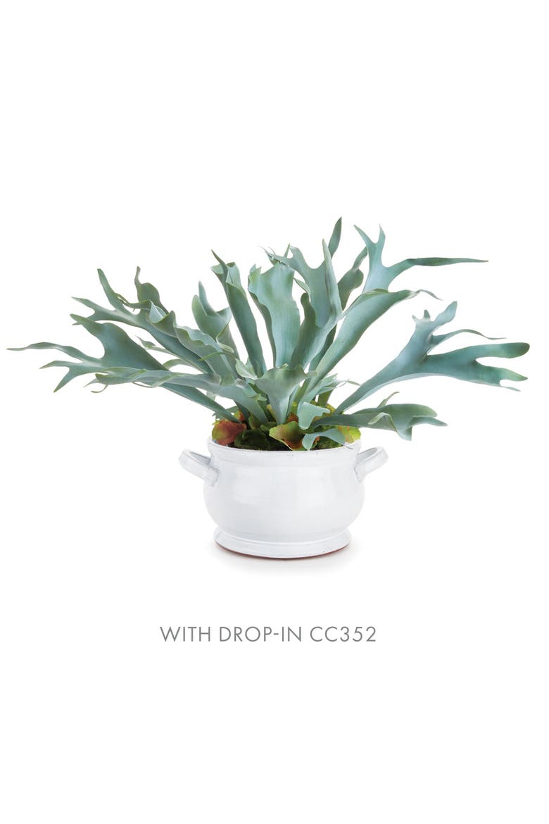 Bradford Footed Bowl, Alternate, color, White