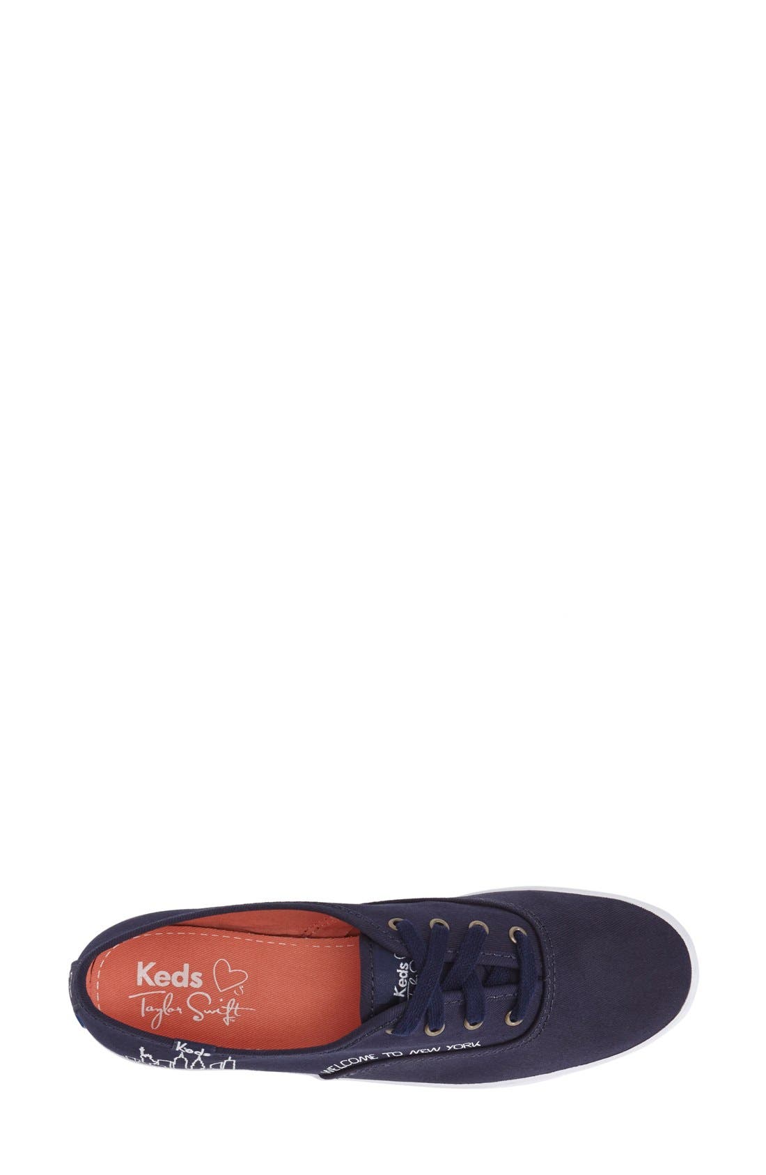Taylor Swift 'Champion - NYC' Sneaker (Nordstrom Exclusive), Alternate, color, NAVY CANVAS