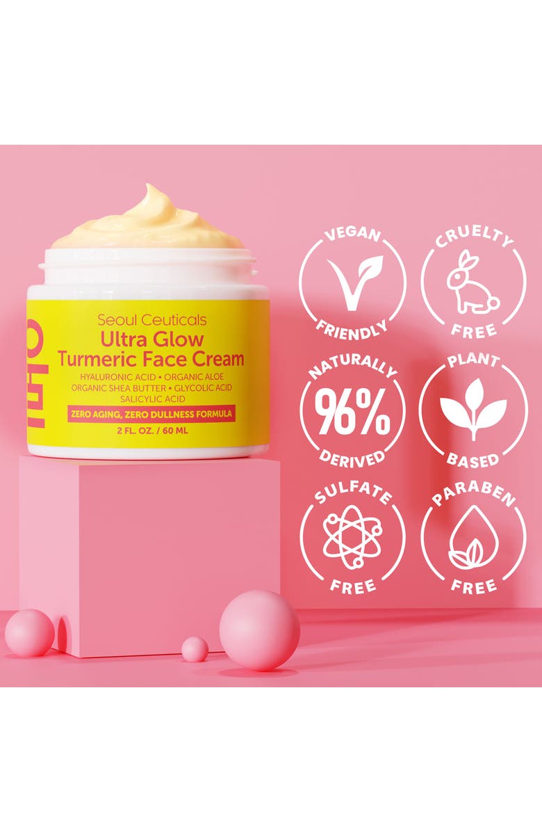 Seoul Ceuticals Ultra Glow Korean Turmeric Face Cream, Alternate, color, Clear