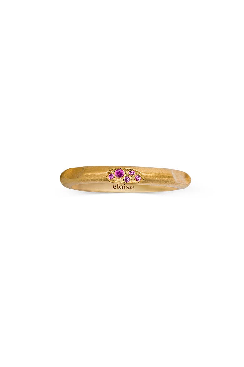 Mirage Ring  with Natural Gemstones. Handmade in Italy, Alternate, color, Pink Sapphires