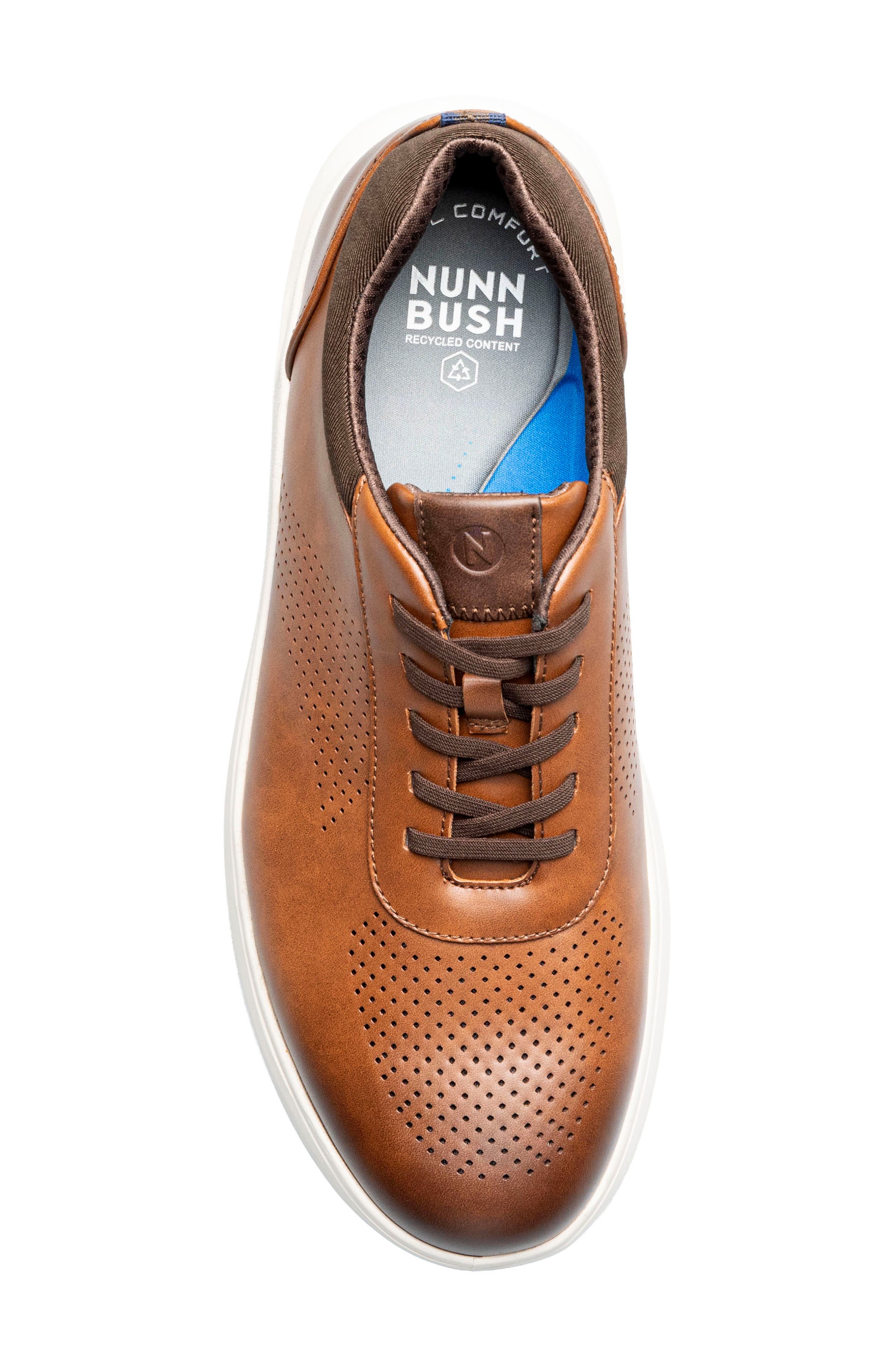 Ponte Perforated Sneaker, Alternate, color, COGNAC MULTI