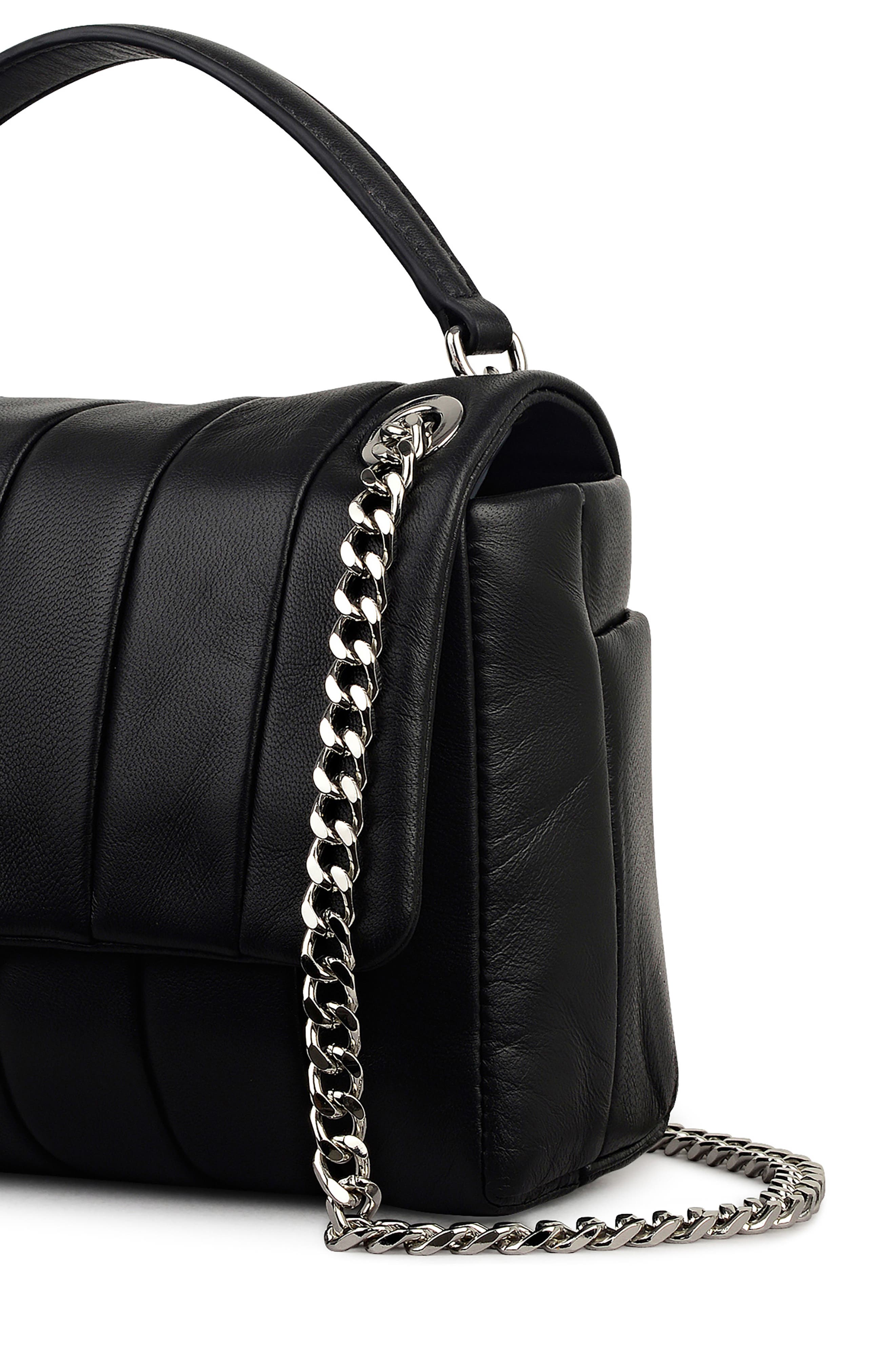 Radley Burton Way Quilted Flap Crossbody Bag, Alternate, color, Black