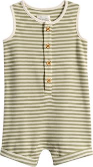 Little Planet Stripe Stretch Cotton Blend Romper