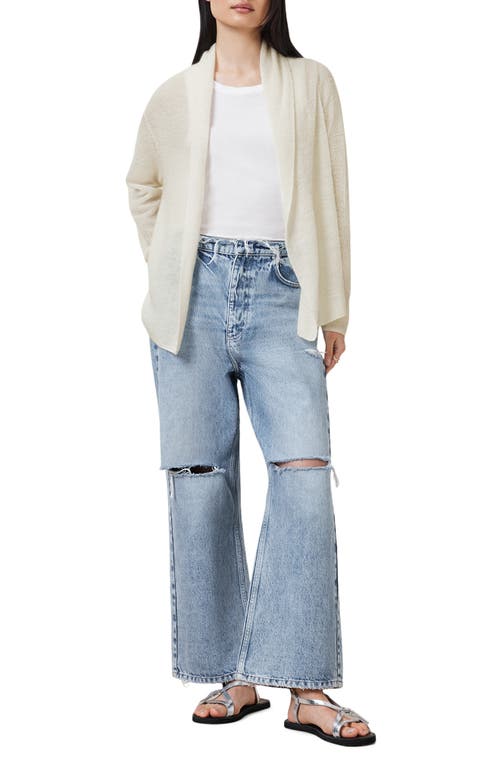 Allsaints Laina Knitted Cardigan In Metallic