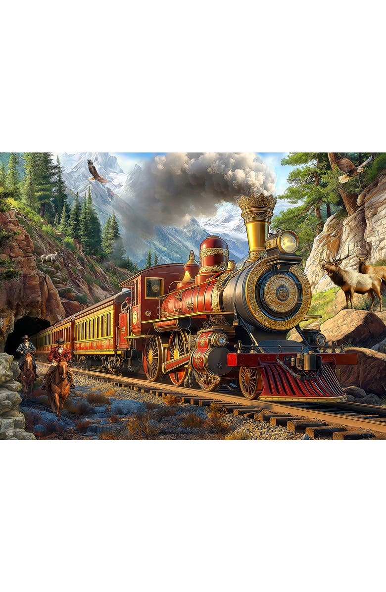 Sunsout Western Train 1000 piece Jigsaw Puzzle for Adults, Alternate, color, Multicolor