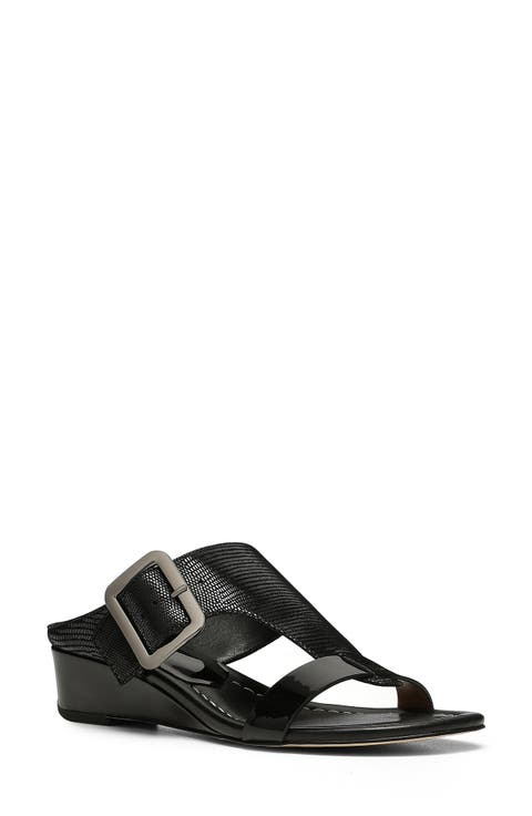 Vine Buckled Wedge Sandal (Women)