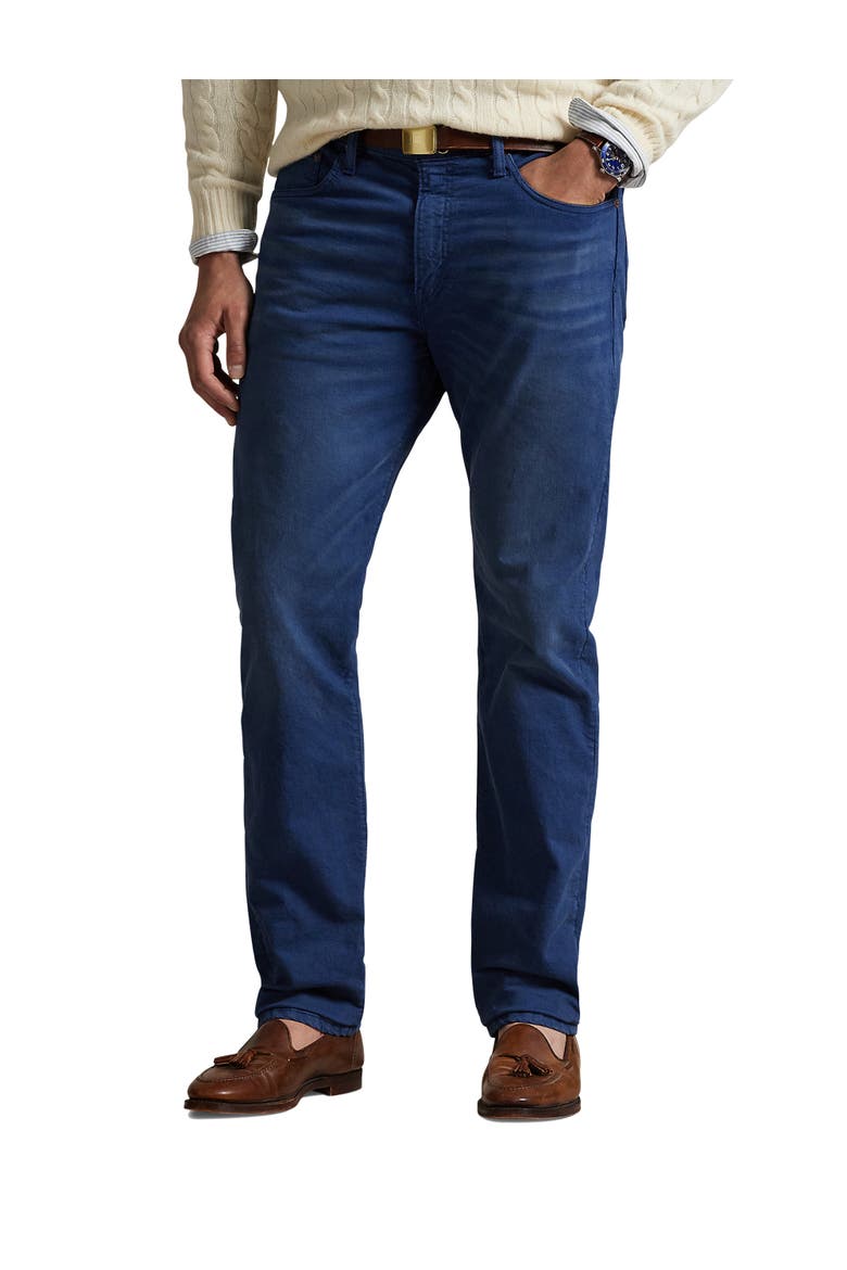 Big & Tall Varick Slim-Fit Straight-Leg Stretch Jeans, Main, color, HDN LIGHT NAVY