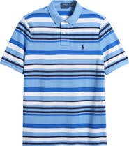 Polo Ralph Lauren Classic Fit Stripe Cotton Mesh Polo Shirt