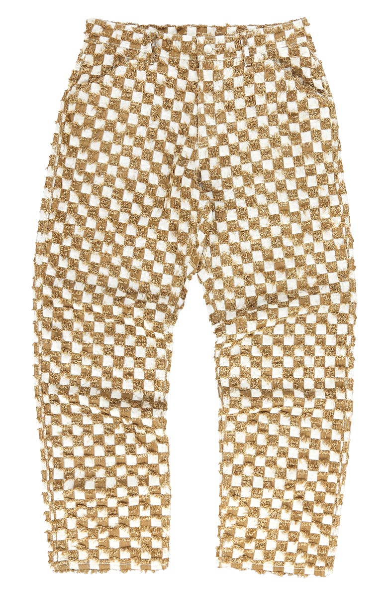 PLEASURES Curfew Checker Work Pants, Alternate, color,