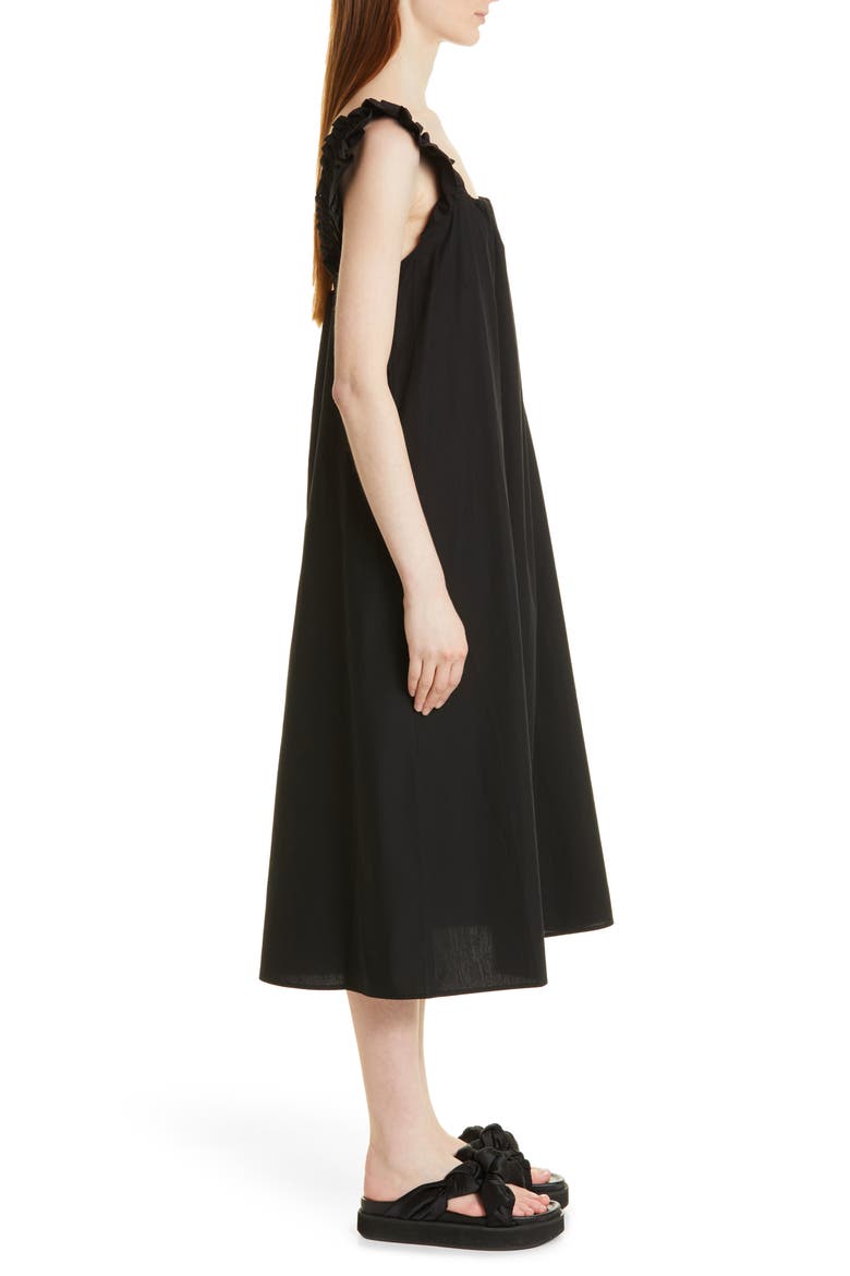 Gill Organic Cotton Dress, Alternate, color, BLACK