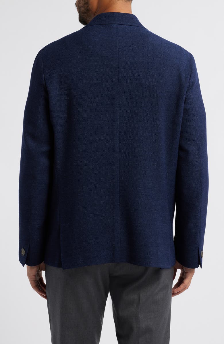 Jack Victor Quest Knit Ready Navy Wool Jacket, Alternate, color, Navy